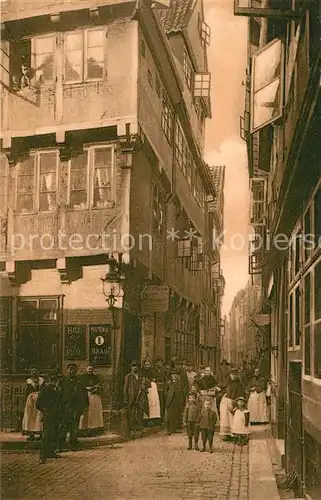 Alt Hamburg Grosser Baeckergang Ecke Liesegang Kat. Hamburg