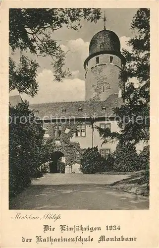 Montabaur Westerwald Schloss Die Einjaehrigen 1934 der Katharinenschule Kat. Montabaur