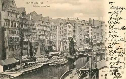 Hamburg Deichstrassenfleet Kat. Hamburg