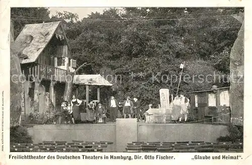 Hamburg Freilichttheater des Deutschen Theaters "Glaube und Heimat" Kat. Hamburg