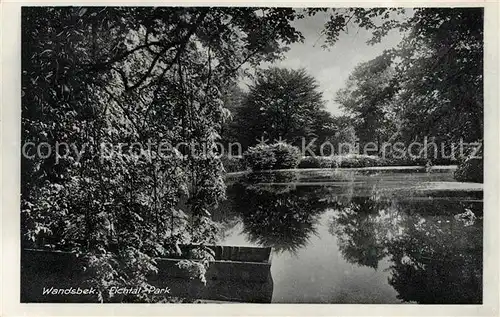 AK / Ansichtskarte Wandsbek Eichtal Park Teich Kat. Hamburg