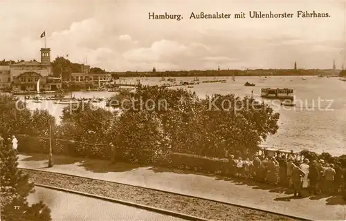 AK / Ansichtskarte Hamburg Aussenalster mit Uhlenhorster Faehrhaus Kat. Hamburg