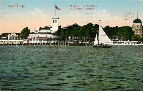 AK / Ansichtskarte Uhlenhorst Faehrhaus Restaurant Schwegler Kat. Hamburg