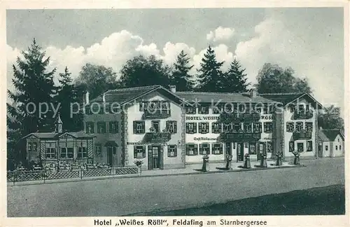 AK / Ansichtskarte Feldafing Starnbergersee Hotel Weisses Roessl