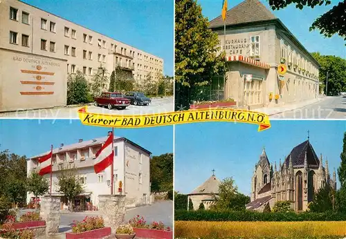 AK / Ansichtskarte Bad Deutsch Altenburg Kurhaus Haus Riedmueller Kirche  Kat. Bad Deutsch Altenburg
