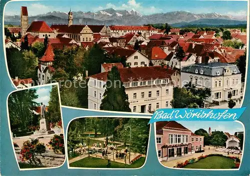 AK / Ansichtskarte Bad Woerishofen Kurhaus Wassertretplatz Kneipp Denkmal Kat. Bad Woerishofen