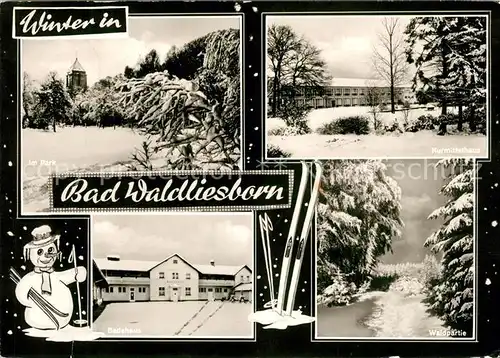 AK / Ansichtskarte Bad Waldliesborn Kurmittelhaus Badehaus Park Kat. Lippstadt