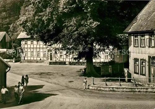 AK / Ansichtskarte Stiege Karl Marx Platz Gaststaette Burgstieg Kat. Stiege