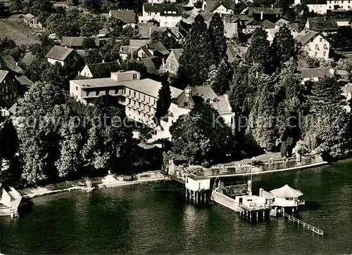 AK / Ansichtskarte Wasserburg Bodensee Fliegeraufnahme Sanatorium Kat. Wasserburg (Bodensee)