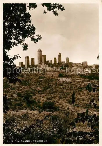 AK / Ansichtskarte San Gimignano 