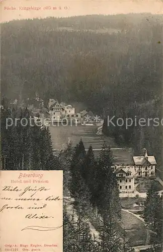 AK / Ansichtskarte Baerenburg Sachsen Hotel und Pension Kat. Altenberg