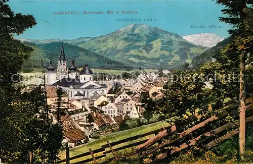 AK / Ansichtskarte Mariazell Steiermark mit Gemeindealpe und oetscher Kat. Mariazell