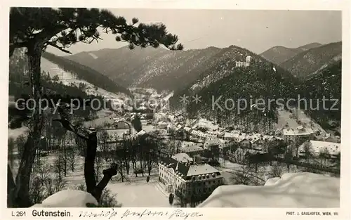 AK / Ansichtskarte Gutenstein Niederoesterreich Panorama Kat. Gutenstein