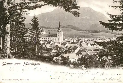 Mariazell Steiermark Stadtblick Kat. Mariazell