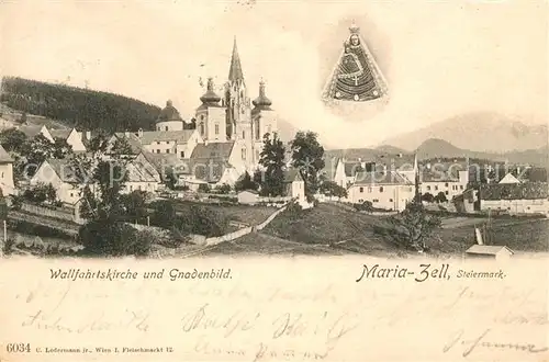 Mariazell Steiermark Wallfahrtskirche und Gnadenbild Kat. Mariazell