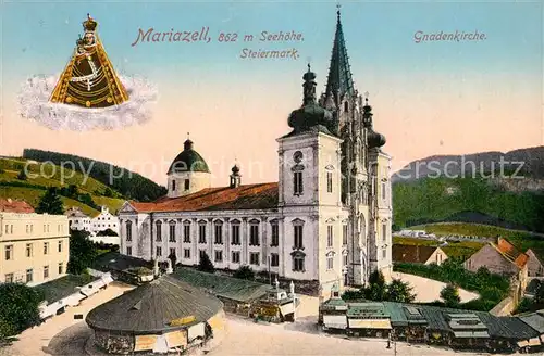 Mariazell Steiermark Wallfahrtskirche mit Gnadenbild Kat. Mariazell