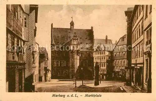 Marburg Lahn Marktplatz Kat. Marburg