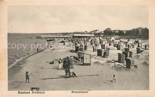 AK / Ansichtskarte Ahlbeck Ostseebad Strandleben Kat. Heringsdorf Insel Usedom