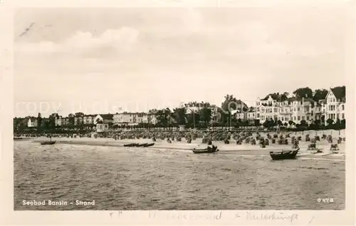 AK / Ansichtskarte Bansin Ostseebad Strand Kat. Heringsdorf