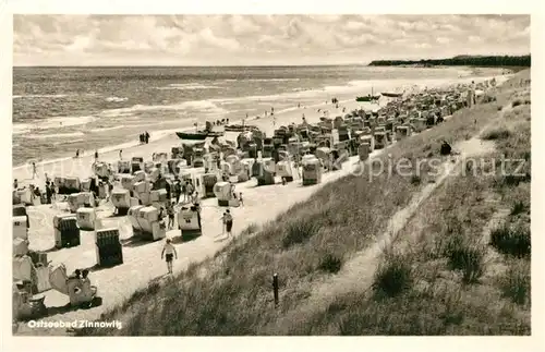 AK / Ansichtskarte Zinnowitz Ostseebad Strand