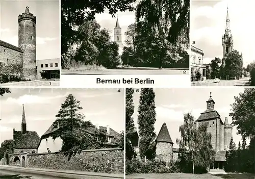 AK / Ansichtskarte Bernau Berlin Steintor Marienkirche St. Geogenhospital Kat. Bernau