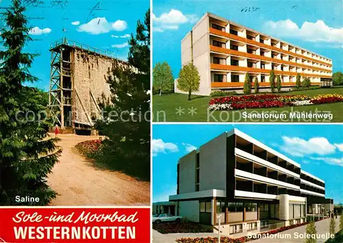 AK / Ansichtskarte Bad Westernkotten Sanatorium Muehlenweg Solequelle Saline Kat. Erwitte
