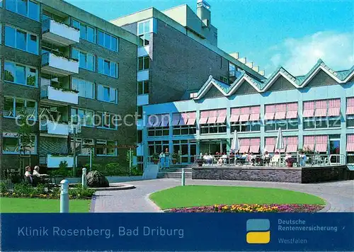 AK / Ansichtskarte Bad Driburg Klinik Rosenberg  Kat. Bad Driburg
