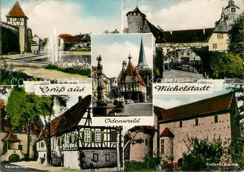 AK / Ansichtskarte Michelstadt Rathaus Schloss Fuerstenau Einharts Basilika Kat. Michelstadt