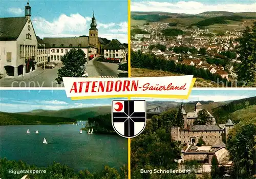AK / Ansichtskarte Attendorn Burg Schnellenberg Biggetalsperre  Kat. Attendorn