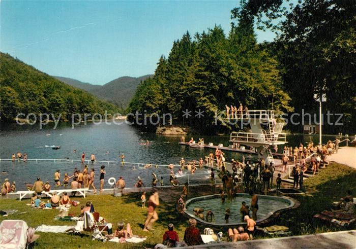 AK / Ansichtskarte Bad Lauterberg Waldschwimmbad Wiesenbeker Teich Kat