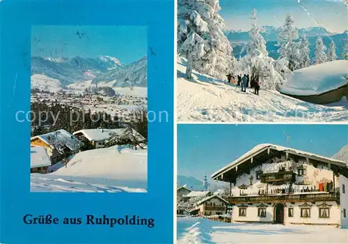 AK / Ansichtskarte Ruhpolding Rauschberg Altes Bauernhaus  Kat. Ruhpolding