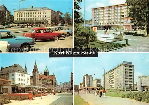 AK / Ansichtskarte Karl Marx Stadt Interhotel Chemnitzer Hof Moskau Rosenhof Kat. Chemnitz