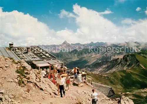 AK / Ansichtskarte Oberstdorf Nebelhorn Gipfelhuette Kat. Oberstdorf