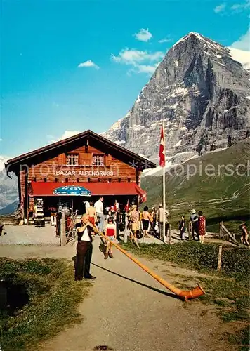 AK / Ansichtskarte Kleine Scheidegg Interlaken Eiger Bazar Alpengruss Kat. Kleine Scheidegg