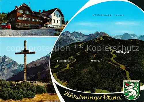 AK / Ansichtskarte Schladmingerhuette Schladminger Planai Gipfelkreuz  Kat. Schladming Steiermark