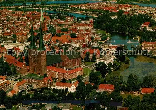 AK / Ansichtskarte Luebeck Fliegeraufnahme Kirche Kat. Luebeck