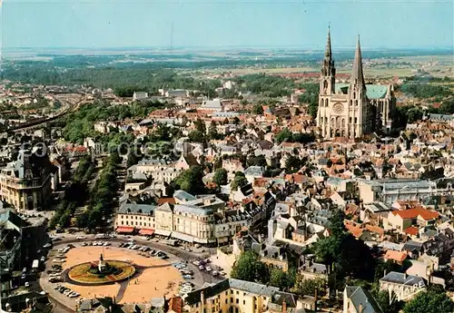 AK / Ansichtskarte Chartres Eure et Loir Fliegeraufnahme Kat. Chartres