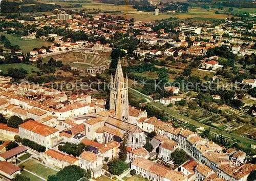AK / Ansichtskarte Saintes Charente Maritime Fliegeraufnahme Kirche Saint Eutrope Kat. Saintes