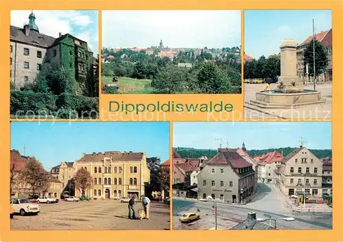 AK / Ansichtskarte Dippoldiswalde Osterzgebirge Schloss Platz des Friedens Platz der Jugend  Kat. Dippoldiswalde