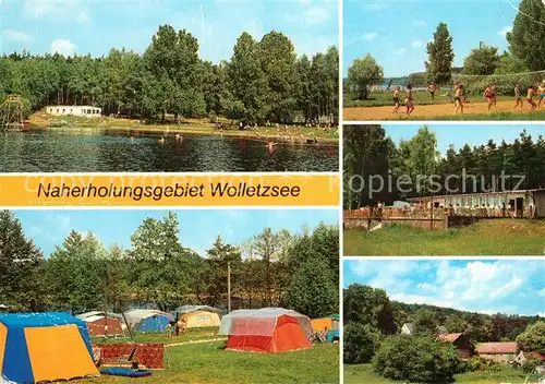 AK / Ansichtskarte Angermuende Wolletzsee Campingplatz Strandbad Konsumgaststaette  Kat. Angermuende