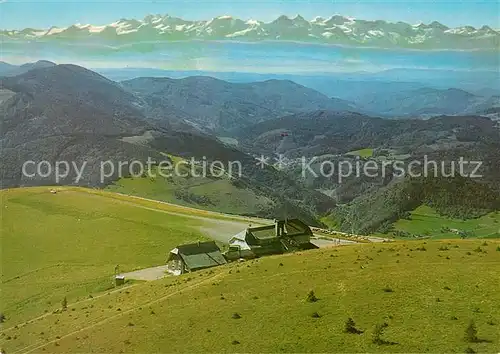 AK / Ansichtskarte Wieden Schwarzwald Fliegeraufnahme Wissler Berghotels Kat. Wieden