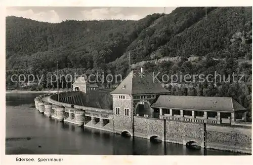 AK / Ansichtskarte Edersee Sperrmauer Kat. Edertal