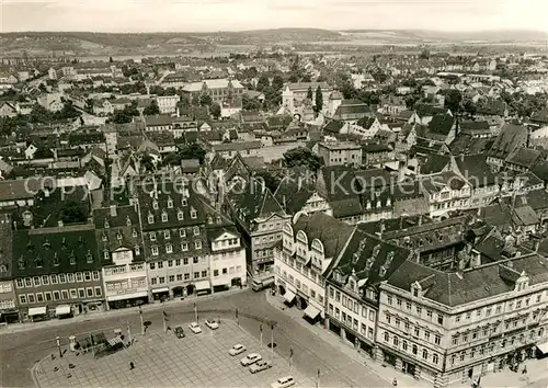 AK / Ansichtskarte Naumburg Saale Blick von Wenzelskirche auf den Wilhelm Pieck Platz Kat. Naumburg