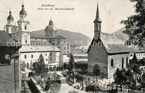 AK / Ansichtskarte Salzburg Oesterreich Blick von der Maximus Kapelle Kat. Salzburg