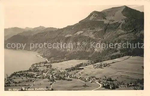 AK / Ansichtskarte St Gilgen Wolfgangsee mit dem Zwoelferhorn