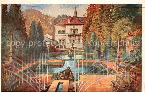 AK / Ansichtskarte Salzburg Oesterreich Schloss Hellbrunn Wasserkunst Kat. Salzburg