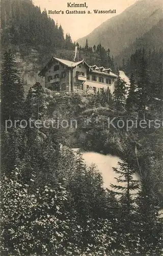 Krimml Hofers Gasthaus am Wasserfall Kat. Krimml