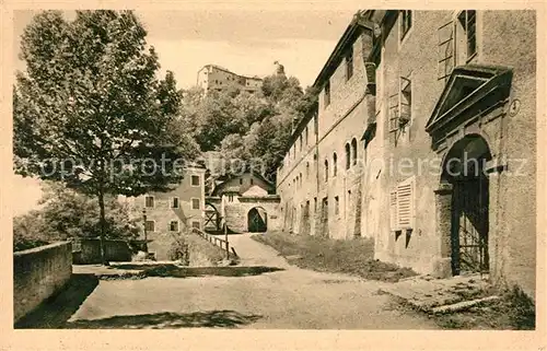 Salzburg Oesterreich Benediktinenkloster mit Aufgang zur Festung Kat. Salzburg