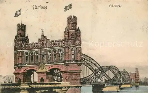Hamburg Elbbruecke Kat. Hamburg