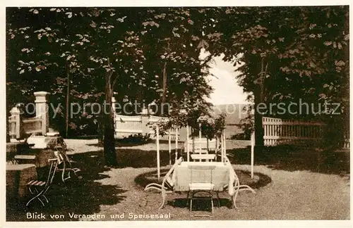 Goehren Ruegen Waldhotel Gartenterrasse Kat. Goehren Ostseebad Ruegen